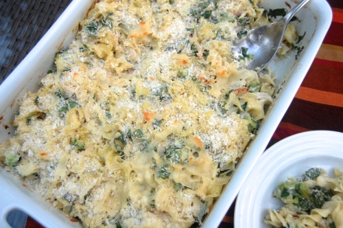 Parmesan Spinach, Broccoli and Chicken Bake